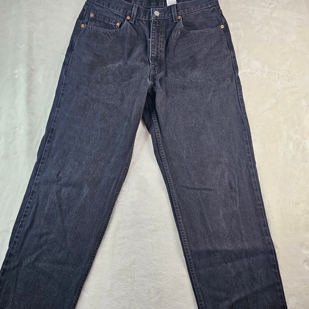 Levi’s 550 Jeans W 34 L 32 Men’s Black Denim Western Rodeo Party VINTAGE